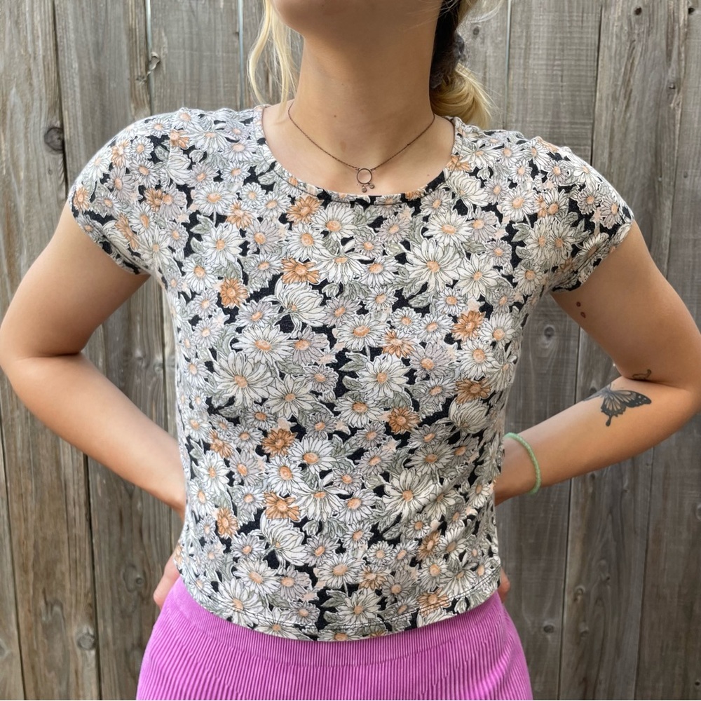 Forever 21 Floral Cropped Top